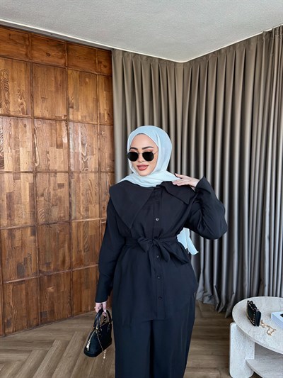 Dilek Asimetrik Takım - Siyah