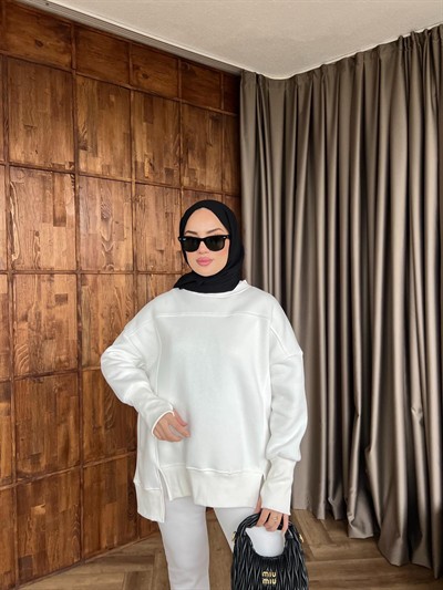 Dilvi Model Sweat - Beyaz