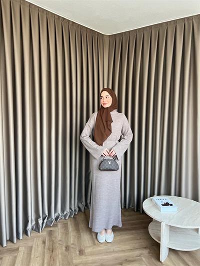 Dora Triko Elbise Bej