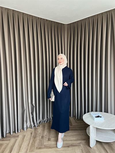 Dora Triko Elbise Lacivert