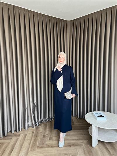 Dora Triko Elbise Lacivert