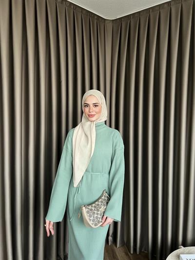 Dora Triko Elbise Mint