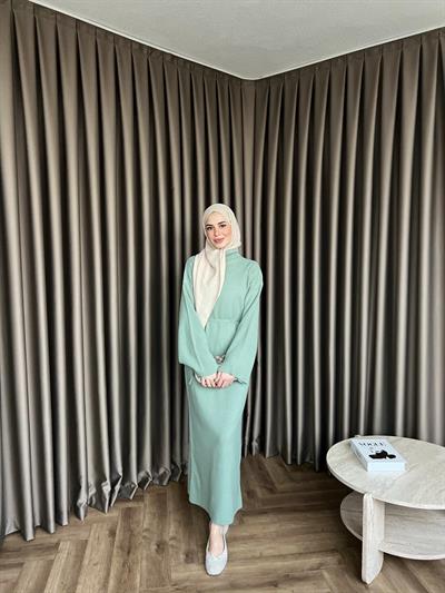 Dora Triko Elbise Mint