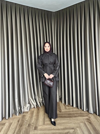 Doria Fermuarlı Takım - Acı Kahve