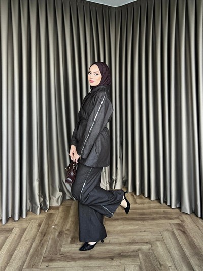 Doria Fermuarlı Takım - Acı Kahve