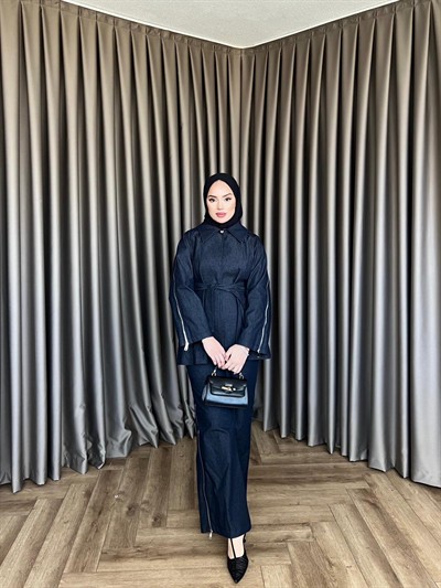 Doria Fermuarlı Takım - Lacivert