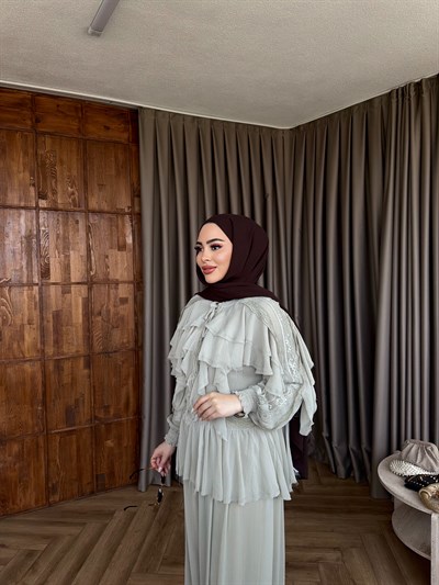 Dubai Dantel Takım - Yeşil