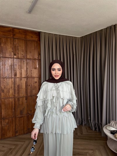 Dubai Dantel Takım - Yeşil