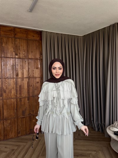 Dubai Dantel Takım - Yeşil