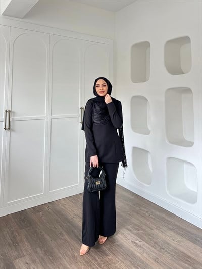 Duygu Püskül Takım - Siyah