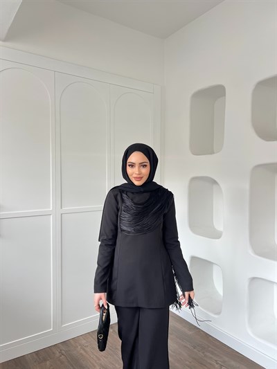 Duygu Püskül Takım - Siyah