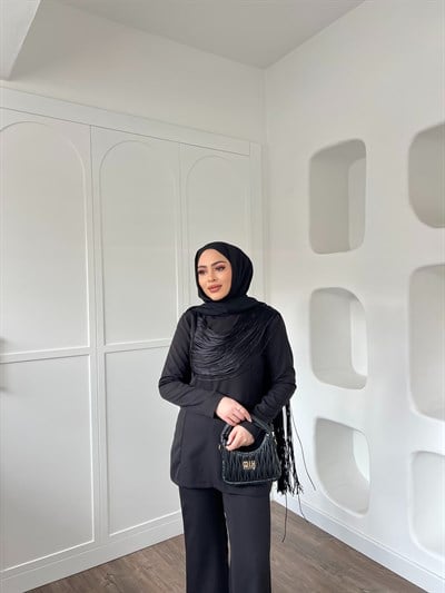 Duygu Püskül Takım - Siyah