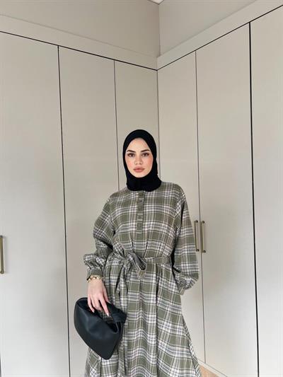 Ekorse Elbise - Yeşil