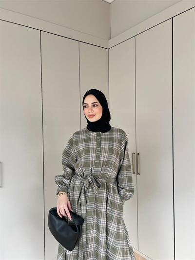 Ekorse Elbise - Yeşil