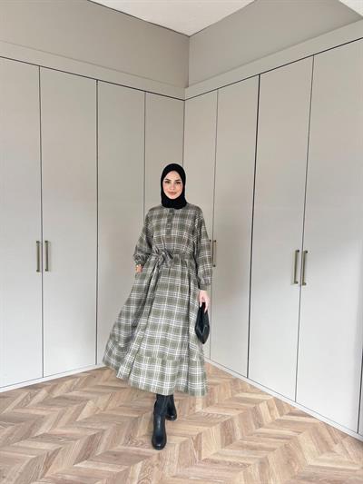 Ekorse Elbise - Yeşil