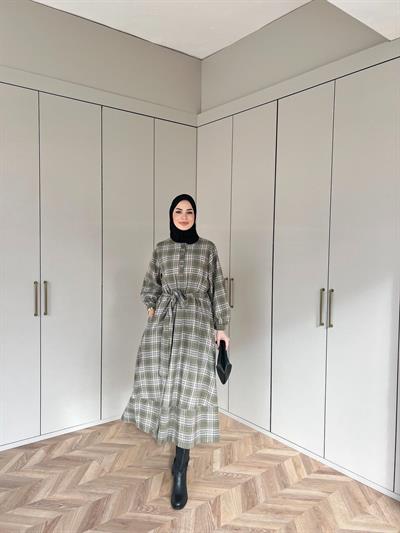 Ekorse Elbise - Yeşil