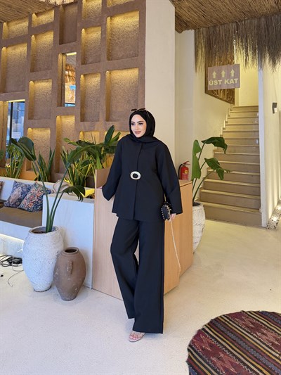 Elif Kemerli Takım - Siyah