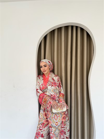 Epla saten takım - Kırmızı