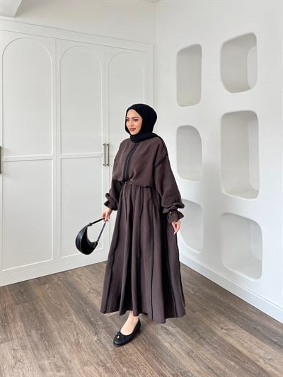 Erla Etekli Takım - Kahve