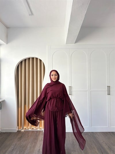 Erla Şifon Takım - Bordo