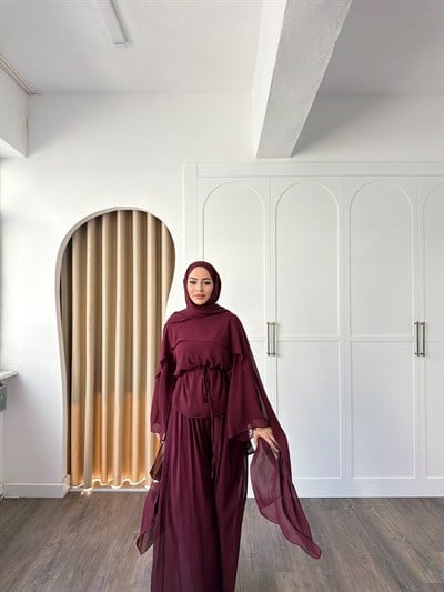 Erla Şifon Takım - Bordo