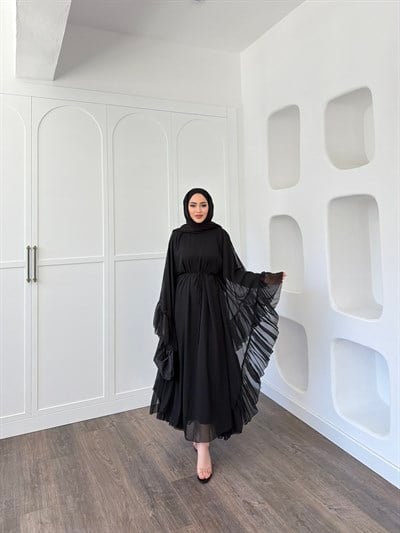 Eyşa Kimona Elbise - Siyah 