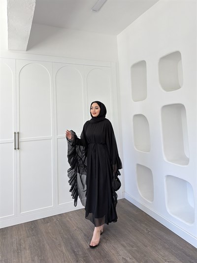 Eyşa Kimona Elbise - Siyah 