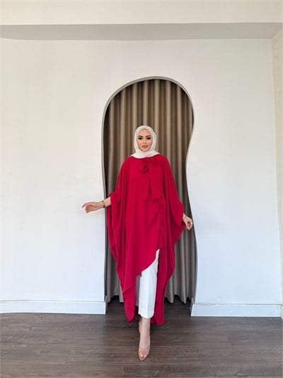 Fibera Bluz - Kırmızı