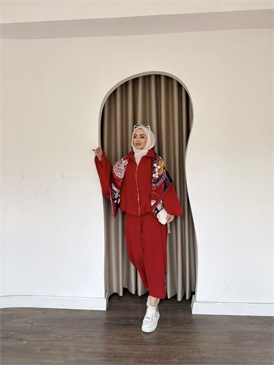 Fila Şalvar Takım - Kırmızı