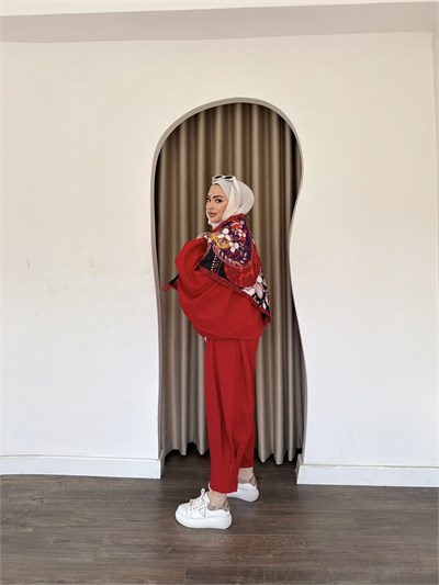 Fila Şalvar Takım - Kırmızı