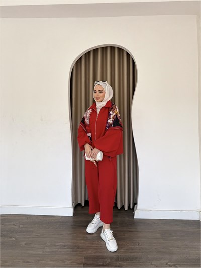 Fila Şalvar Takım - Kırmızı