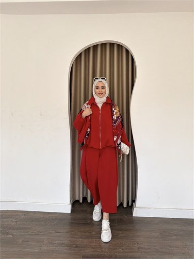 Fila Şalvar Takım - Kırmızı