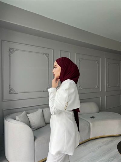 Fşy-Marci Gold Düğmeli Takım - Beyaz