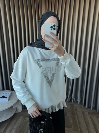 G Muadil Sweat - Beyaz