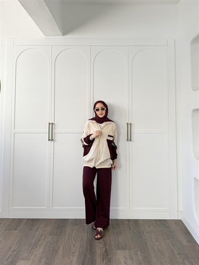 Gül Eşofman Takım - Bordo