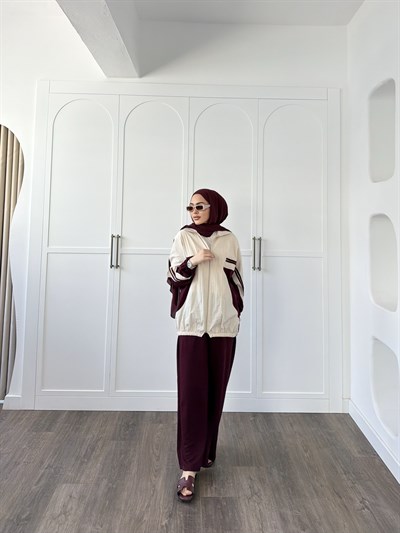 Gül Eşofman Takım - Bordo