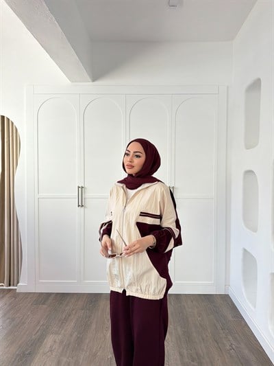 Gül Eşofman Takım - Bordo