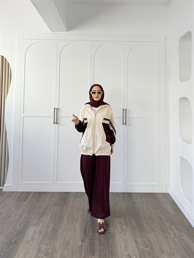 Gül Eşofman Takım - Bordo