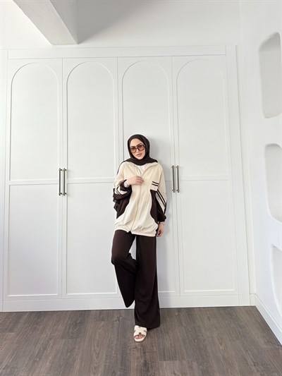 Gül Eşofman Takım - Kahve