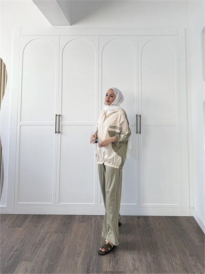 Gül Eşofman Takım - Yeşil