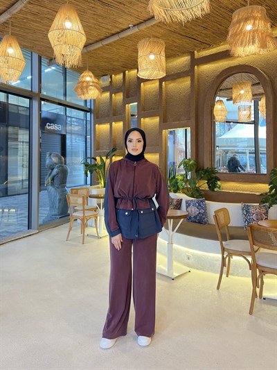 Halen Eşofman Takım - Bordo