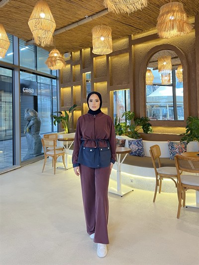 Halen Eşofman Takım - Bordo