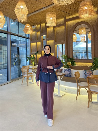 Halen Eşofman Takım - Bordo