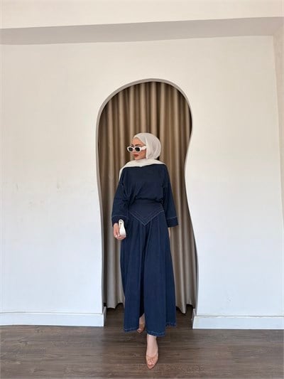 helena kot pantolonlu Takım 