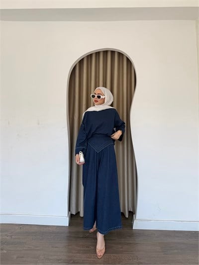 helena kot pantolonlu Takım 