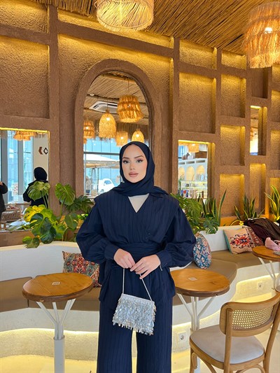 Helena Modal Gofre Pantolonlu Takım - Laci  ÖN SİPARİŞ 