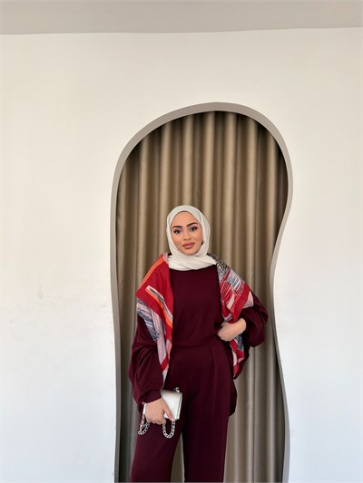 Hila Oysh Takım - Bordo
