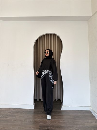 Hila Oysh Takım - Siyah