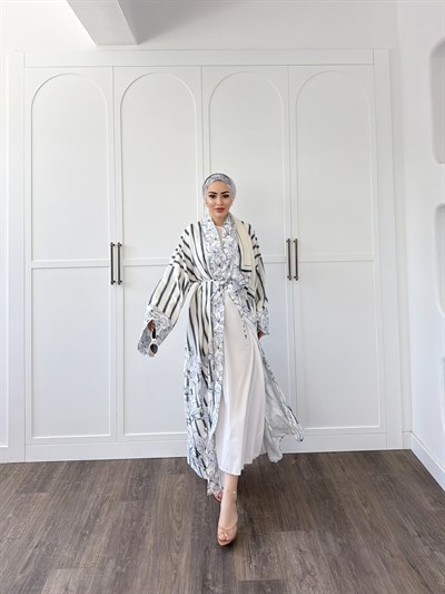 Hws Abaya Şal Hediyeli - Laci