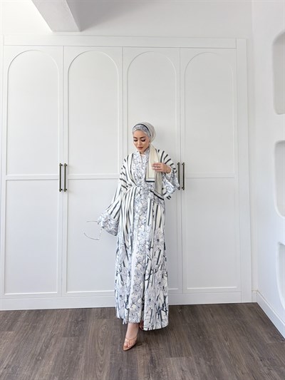 Hws Abaya Şal Hediyeli - Laci